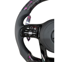 Volant en fibre de carbone personnalisé pour Benz W213 W204 S500 S320 S300 E200 E300 E320 E350 E43 E63 E53 E500 Amg Volant LED