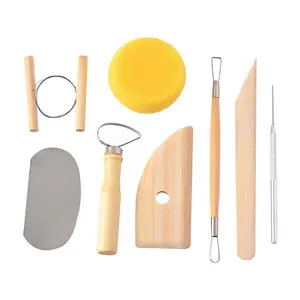 Soft Pottery Clay Sculpture Knife 19 Piece Set Ceramic Making Tools