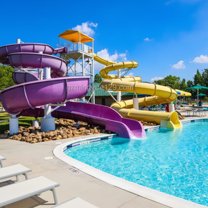 Scivolo d'Acqua in Vetroresina per Parchi Acquatici e Piscine, Attrezzatura per Divertimento Familiare o Scolastico - Product Image 3