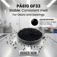 Polyamide PA610 GF33 à base de bio-matériaux, résistant au chlorure de calcium, pour conduites de liquide de refroidissement et compteurs d'eau, alternative aux D233V30 et HS16-GF30