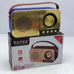 Système DJ portable mini haut-parleur original WSTER WS3138 avec prise en charge USB, carte TF, radio <span class=keywords><strong>FM</strong></span>, <span class=keywords><strong>tuner</strong></span> DAB - Product Image 2