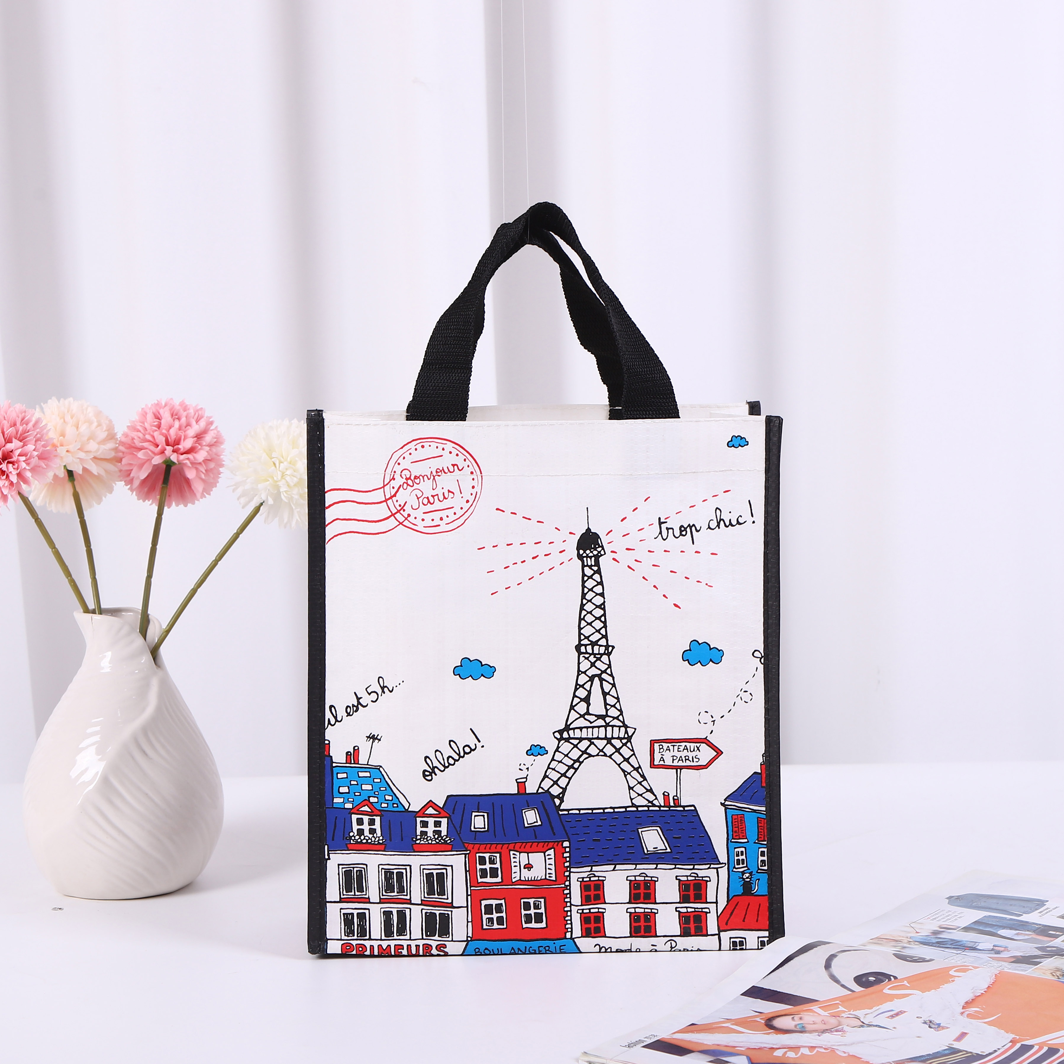 Reusable laminated pp woven bags pp woven tote bag