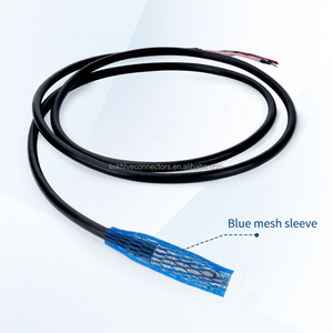 库存批发 IP68 防水 PVC 圆形推拉式自锁公头连接器组件 E 系列 TFA 医疗用插头电缆 - Product Image 2