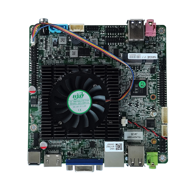 2026 ELSKY Intel J4125 Processor NANO4E 120mm*120mm Mainboard Mini-PCIE M.2 SSD DDR4 RAM 2*COM 4K