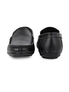 Chaussures mocassins en cuir noires pour hommes, confortables, décontractées, formelles, pour le bureau, à porter au quotidien - Product Image 3