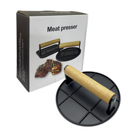 Utensilio de cocina, prensa de carne para hamburguesas, placa de prensa redonda para carne, utensilio de cocina, prensa explosiva para hamburguesas