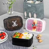 Microgolfovenbestendige plastic bento lunchbox met sluiting