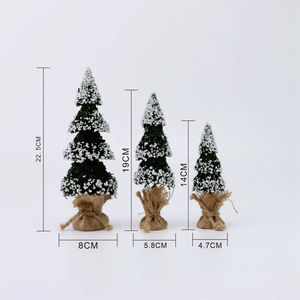 Petites décorations de Noël, fournitures pour arbre de Noël, Pohon Natal, Albero Di Natale, Arbol De Navidad, Arvores De Natal, mini sapins de Noël - Product Image 4