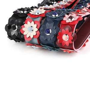 ZONESIN 4cm <span class=keywords><strong>de</strong></span> large Floral femmes épaule ceinture haut <span class=keywords><strong>en</strong></span> <span class=keywords><strong>cuir</strong></span> <span class=keywords><strong>de</strong></span> vache <span class=keywords><strong>sac</strong></span> sangles <span class=keywords><strong>sac</strong></span> cintre Vaccetta sangle <span class=keywords><strong>en</strong></span> <span class=keywords><strong>cuir</strong></span> pour sacs à main 2 pièces 90cm - Product Image 4