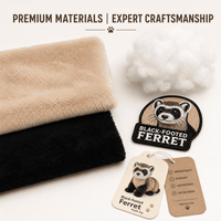 Peluche Mascotte Furet à Pieds Noirs 2027 – Commande en Gros, Jouet en Peluche Doux, Cadeau Promotionnel, Conception Personnalisée, OEM ODM, Animal en Peluche