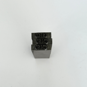 ロゴカスタム対応 合金鋼製 レターメタルスタンプ ジュエリーマークエンボス刻印 金型 58-60HRC 熱処理済み - Product Image 1
