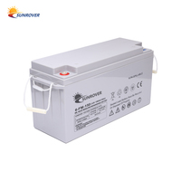 Batterie gel 12v 150ah batterie de stockage à cycle profond pour batterie plomb-acide du système solaire