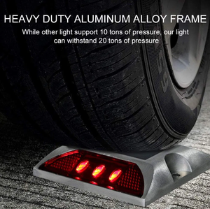 Reflector Solar LED para Carreteras, Resistente al Agua IP68, de Aluminio, Tipo Ojo de Gato, Marcador de Carreteras Intermitente con Energía Solar - Product Image 5