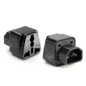 Fast Lead Time IEC C14 To Universal Connector/Universal To IEC C14 Male Plug Adapter Converter/computer Adapter