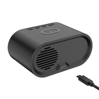 Penjualan terlaris 3-in-1 Aksesori meja jam Digital Alarm ponsel Android kompatibel Speaker 7W magnetik tipe-c Port pengisi daya nirkabel