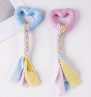 Jouets de dentition pour chiots – Ensemble de jouets à mâcher interactifs automatiques en caoutchouc thermoplastique souple en forme d'os pour chiens de petite et moyenne taille – Soulagement des gencives