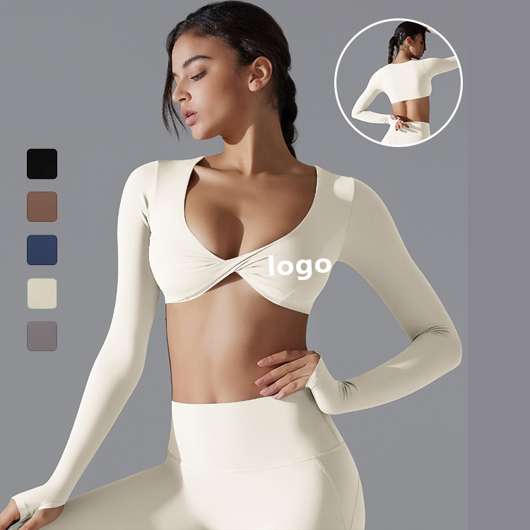 New Solid Colour Reversible Nylon Sexy Sports Underwear Tight High Elastic Fitness Yoga Clothing Bra