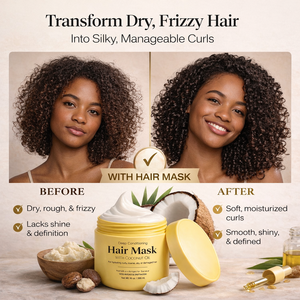 Masque capillaire hydratant à l'huile <span class=keywords><strong>de</strong></span> coco |   Traitement fortifiant et hydratant pour les <span class=keywords><strong>cheveux</strong></span> abîmés, bouclés, <span class=keywords><strong>crépus</strong></span> et tous types <span class=keywords><strong>de</strong></span> <span class=keywords><strong>cheveux</strong></span> |   OEM - Product Image 2