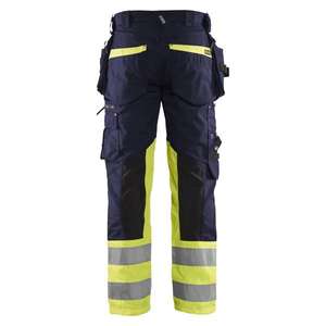 BLAKLADER - 199413308933C146 Pantalon haute visibilité avec stretch bleu marine/jaune-EAN 7330509667590 HI-VIS WORKWEAR - Product Image 3