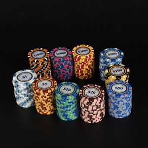 Fiches da <span class=keywords><strong>Poker</strong></span> da Casinò Monte Carlo Tricolore, 14g 40mm, con Logo Personalizzato, Inserto in Metallo, Resistenti - Fornitore All'ingrosso - Product Image 5