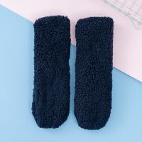 Chaussettes de nuit douces et moelleuses, antidérapantes, mi-mollet, tissées, épaisses, chaudes pour l'hiver, avec grip