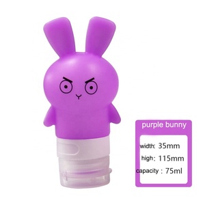 Custom Size 40/50/60/70/80/90ml <b>Refillable</b> Silicone Travel <b>Hand</b> Sanitizer Bottles Reusable Silicone Squeeze Bottle for Toiletry - Product Image 2