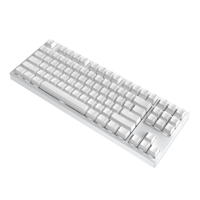OEM ODM FE87 V2 Wired TKL Layout Mechanical Keyboard Support SOCD Gasket Structure Hot Swappable Gaming Keyboard WhiteTwilight S