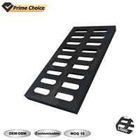 Grille de drainage en fonte ductile robuste pour extérieur, pour parkings, fossés d'égout et sols en béton pour systèmes de drainage des eaux usées
