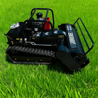 Tondeuse à gazon excavatrice télécommandée de qualité industrielle 24V, moteur 192cc, broyeur à fléaux 650W, broyeur forestier pour machines agricoles
