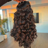 Extensiones de Cabello Humano Indio 100% Natural, Cabello Virgen con Cutícula Alineada, en Paquetes