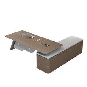 Giá rẻ bán buôn MDF văn phòng có thể điều chỉnh bảng và ghế với ngăn kéo Hiện Đại Văn phòng điều hành bàn cho giám đốc - Product Image 5