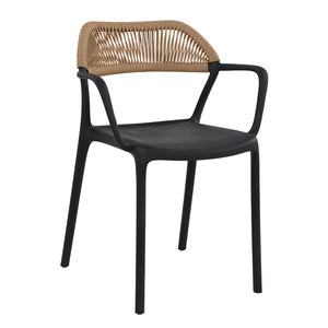 <span class=keywords><strong>Chaise</strong></span> en corde d'extérieur en plastique pour balcon, cour, <span class=keywords><strong>terrasse</strong></span> - <span class=keywords><strong>Chaise</strong></span> de salle à manger avec protection solaire - Product Image 1