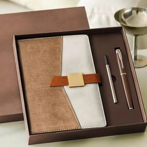 2026 Promotional <b>Gifts</b> Notebook Metal Pen Refill <b>Gift</b> <b>Set</b> for Journal Corporate Business Items With Logo Printing - Product Image 1