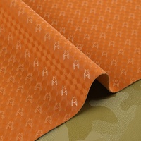 Simili cuir PVC Rexine motif pied-de-poule camouflage 1,1 mm pour chaise de café, canapé de restaurant, coussin et textile d'ameublement