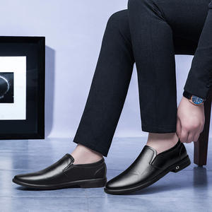 Chaussures habillées décontractées en cuir véritable pour hommes, style britannique, nouvelle mode, pour le bureau, toutes saisons - Product Image 2