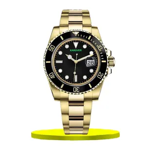 Reloj para hombre mecánico automático de acero inoxidable para hombre, cierre plegable de moda de diseñador, resistente al agua, mano luminosa, reloj 3A, Montre