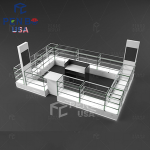 Présentoir de parfum de fumée de luxe conception de magasin de parfum vitrine de parfum à LED pour stand de kiosque de centre commercial - Product Image 4