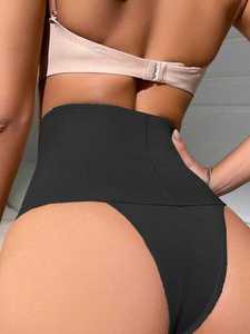 Faja Tanga Moldeadora de Cintura Alta con Control de Abdomen para Mujer Talla Grande Amigable con la Piel - Product Image 4