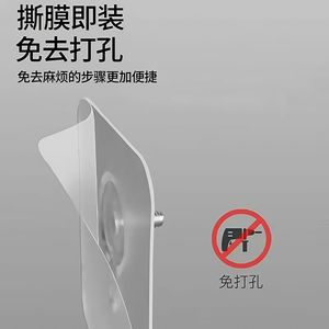 <b>Adhesive</b> <b>Hook</b> Single Plastic Wall Mount No Drill Bedroom Use 1-3kg Load Capacity - Product Image 1