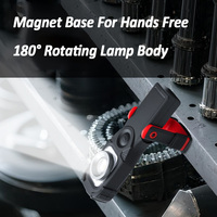 Langlebige 4400mAh Wiederaufladbare 6000/7000K COB LED Arbeitsleuchte Mit 180° °   Drehbarer Hakenmagnet-Halter für Auto- und Garageninspektion