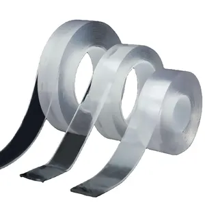 Lavable cinta adhesiva de doble cara, transparente, sin costuras, de montaje resistente