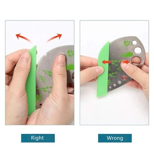 Utensile da Cucina Multifunzionale per Tagliare Foglie di Verdure come Prezzemolo e Perilla - Product Image 5