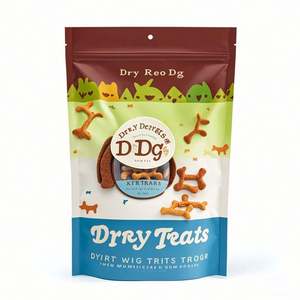 Customizable Gravure Printed Freeze-Dried <b>Dog</b> <b>Treat</b> Stand-Up Pouch Reusable Zipper OEM Plastic Moisture <b>for</b> <b>for</b> Pet Food - Product Image 4