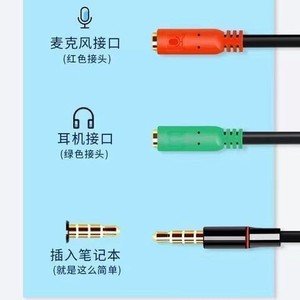 3 In 1 Audio <b>Adapter</b> For Mobile Phone With Mic And Headphone Splitter <b>Plug</b> In PVC Material - Product Image 1