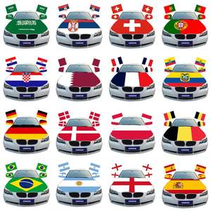 Funda para Coche con Logotipo Personalizado de la Marca Ningyue, Juego de Fundas para Coche de Fútbol, Tejido Elástico de Poliéster Impermeable - Product Image 1