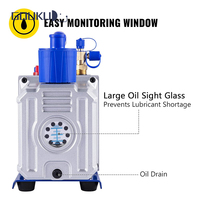Pompa vakum 220V 50HZ listrik kecil, pompa putar mesin pembentuk vakum R134A