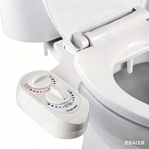 Accesorio de bidé de doble control de ABS de alta calidad con boquillas retráctiles, mezcla de agua fría y caliente, instalación DIY para inodoros estándar - Product Image 4