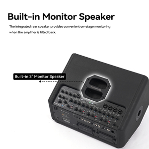 Système de sonorisation portable Musiccube pour deux enceintes, alimenté par batterie, 480W, enceintes colonne passives d'extérieur - Product Image 4