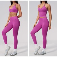 Ensembles de yoga respirants YSH pour femmes, extensibles dans quatre directions, séchage rapide, légers, flexibles, durables, ensembles de sport athlétiques 4 pièces