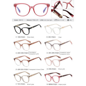 83613新着ラウンド眼鏡レディース売れ筋フルフレームアンチブルーライトメガネレディースアウトドアスタイル - Product Image 6